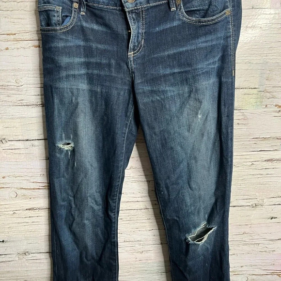 Guess boot cut low rise jeans size  29 ripped - Picture 10 of 10
